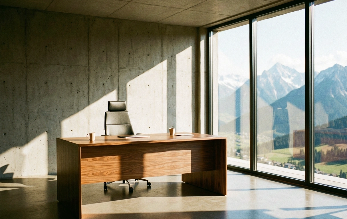 Minimalistischer Arbeitsraum